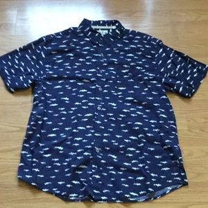 Modern Casual Button Down Shirt SHARK